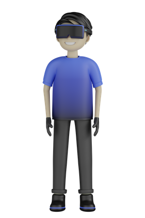 Virtual Reality-Erlebnis  3D Illustration