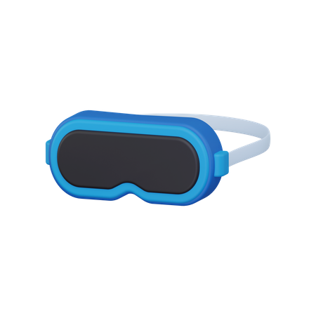 Virtual reality glasses 3D Illustration