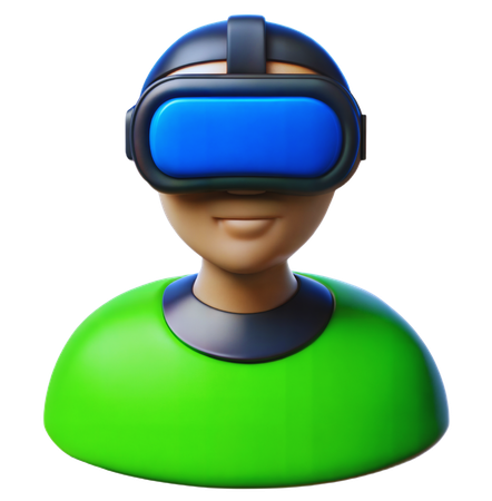 Virtual-Reality-Headset  3D Icon