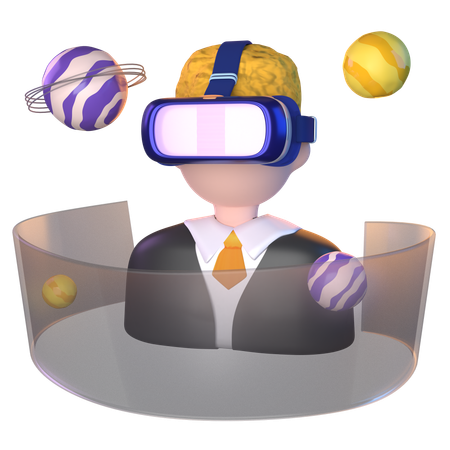 Virtual Reality Technology  3D Icon