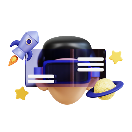 Virtual Reality technology  3D Icon