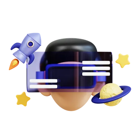 Virtual Reality technology  3D Icon