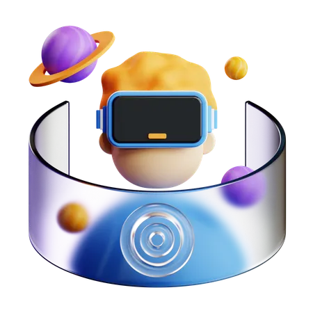 Virtual Reality technology  3D Icon