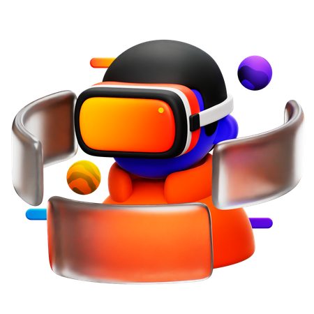 Virtual Reality Technology  3D Icon