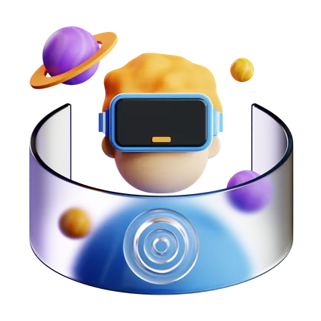 Virtual Reality technology  3D Icon