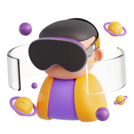 Virtual Reality Technology  3D Icon
