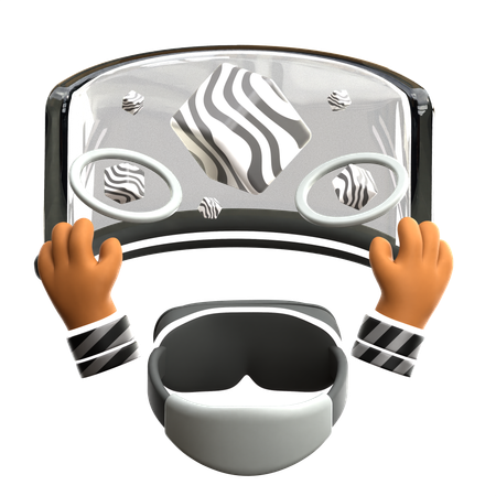 Virtual Reality Vision  3D Icon