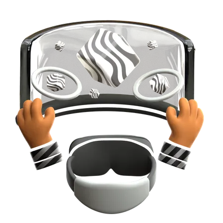 Virtual Reality Vision  3D Icon
