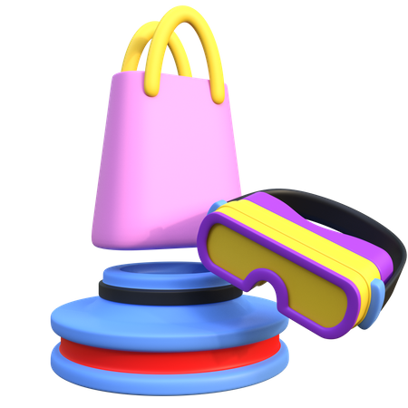 Virtual Shop  3D Icon