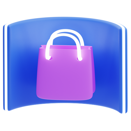 Virtual Shopping  3D Icon