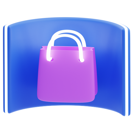 Virtual Shopping  3D Icon