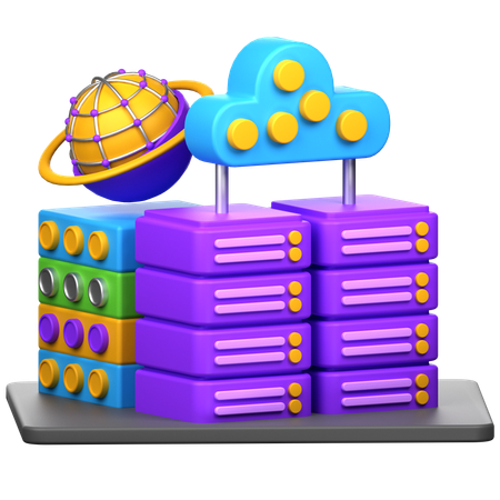 Virtual Storage  3D Icon