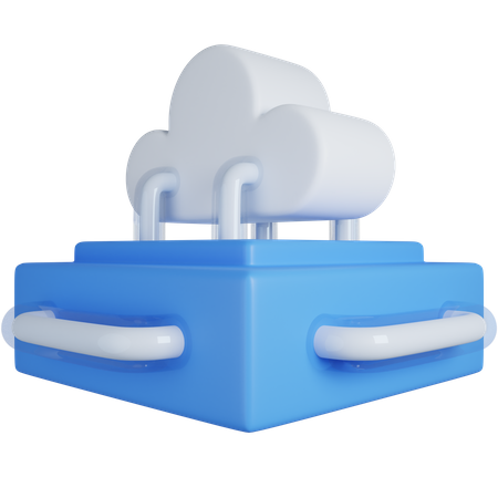 Virtual Storage  3D Icon