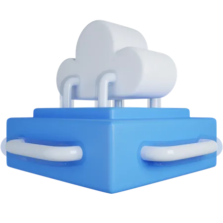 Virtual Storage  3D Icon