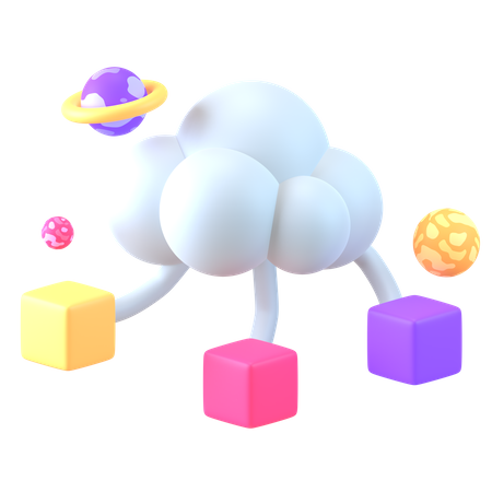 Virtual Storage  3D Icon