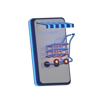 Virtual Store  3D Icon