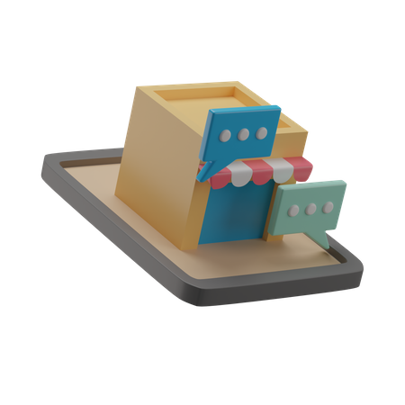 Virtual Store  3D Icon