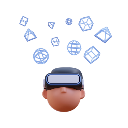 Virtual vision  3D Icon