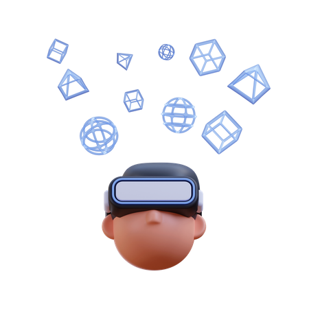 Virtual vision  3D Icon