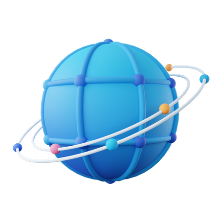 Virtual World  3D Icon