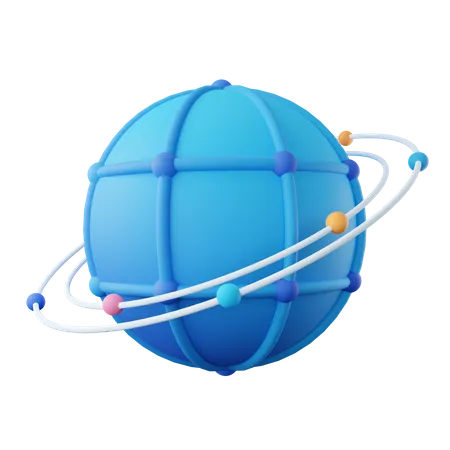 Virtual World  3D Icon