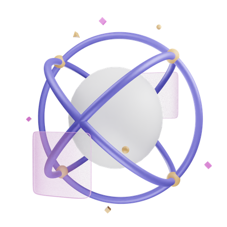 Virtual World  3D Icon