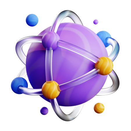 Virtual World  3D Icon