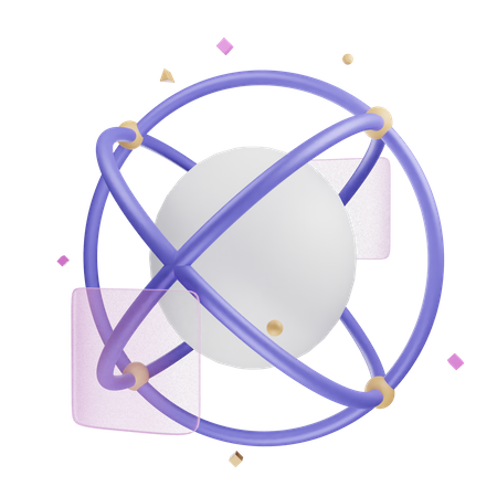 Virtual World  3D Icon