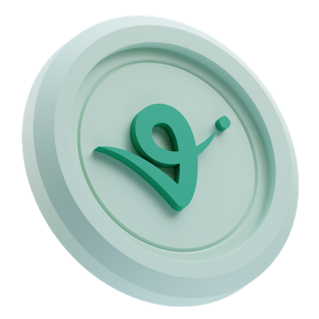 Virtuals Protocol Crypto  3D Icon