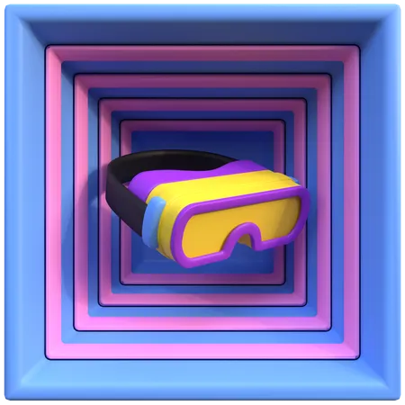 Virtueller Raum  3D Icon