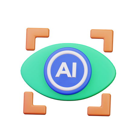 Virtuelles Auge  3D Icon