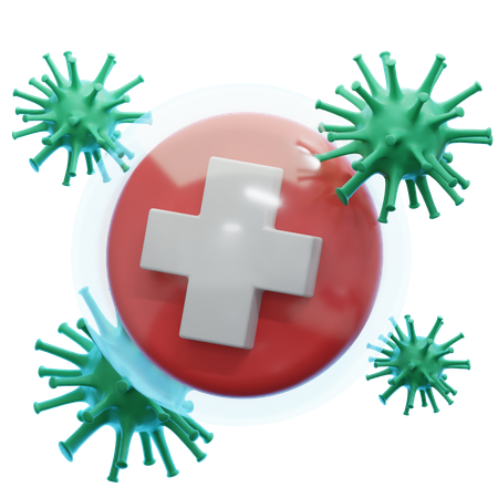 Virus  3D Icon