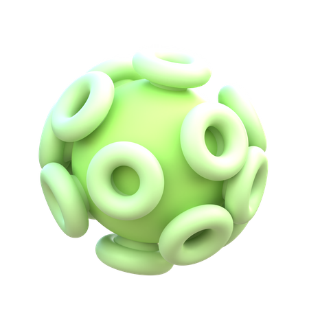 Virus  3D Icon