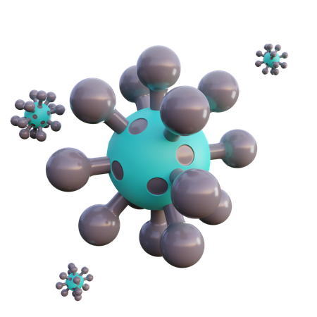 Virus  3D Icon