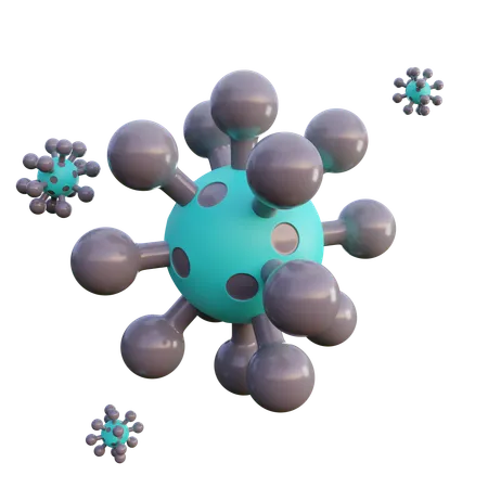 Virus  3D Icon