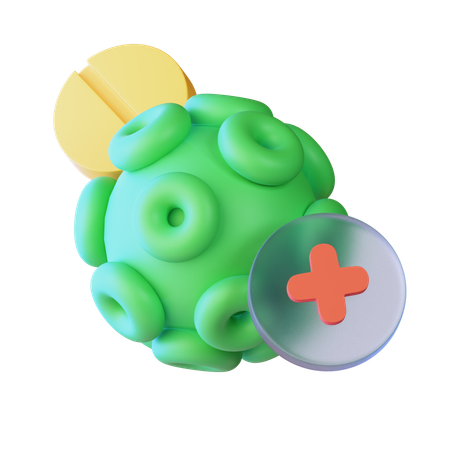 Virus  3D Icon