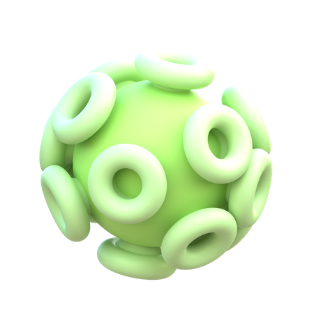Virus  3D Icon