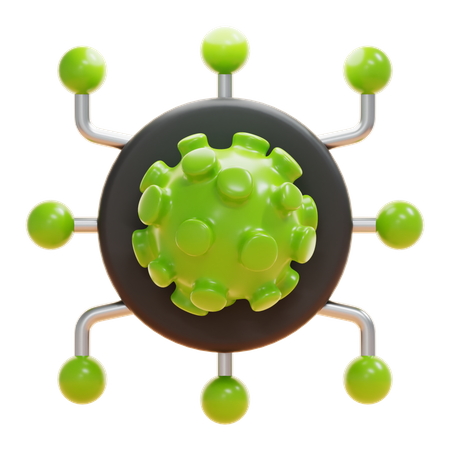 Virus  3D Icon
