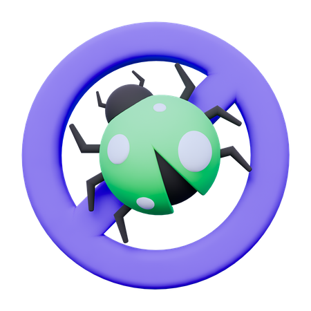 Virus Block  3D Icon