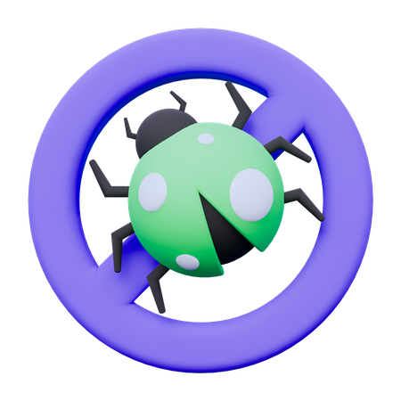 Virus Block  3D Icon