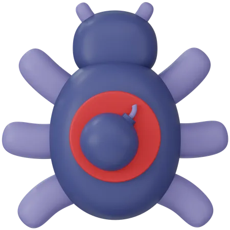 Virus bomba de tiempo  3D Icon