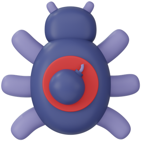 Virus de la bombe à retardement  3D Icon