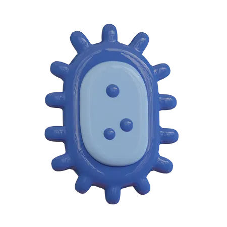 Virus Cell  3D Icon