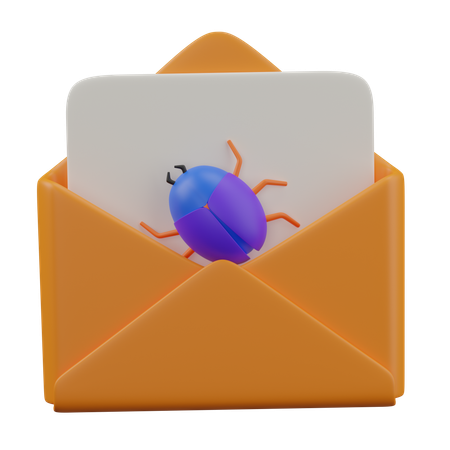 Virus de correo electrónico  3D Icon