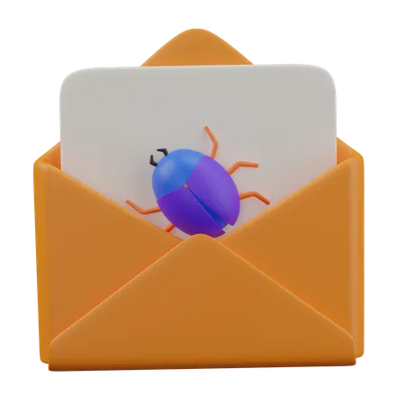 Virus de correo electrónico  3D Icon