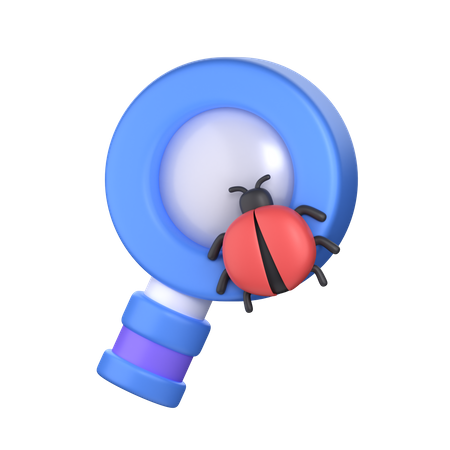 Vírus de bug de pesquisa  3D Icon