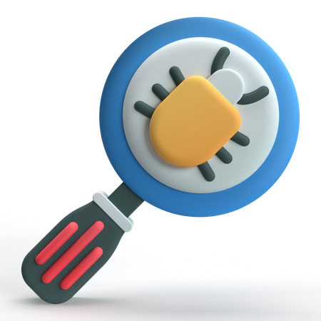 Virus de búsqueda  3D Icon