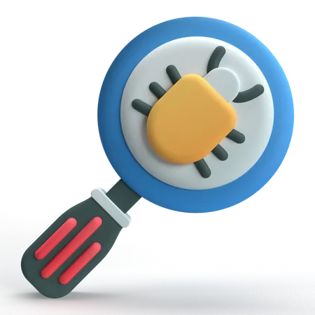 Virus de búsqueda  3D Icon