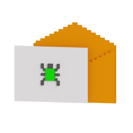 Virus de correo  3D Icon