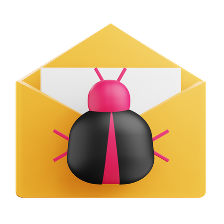 Virus de courrier électronique  3D Icon